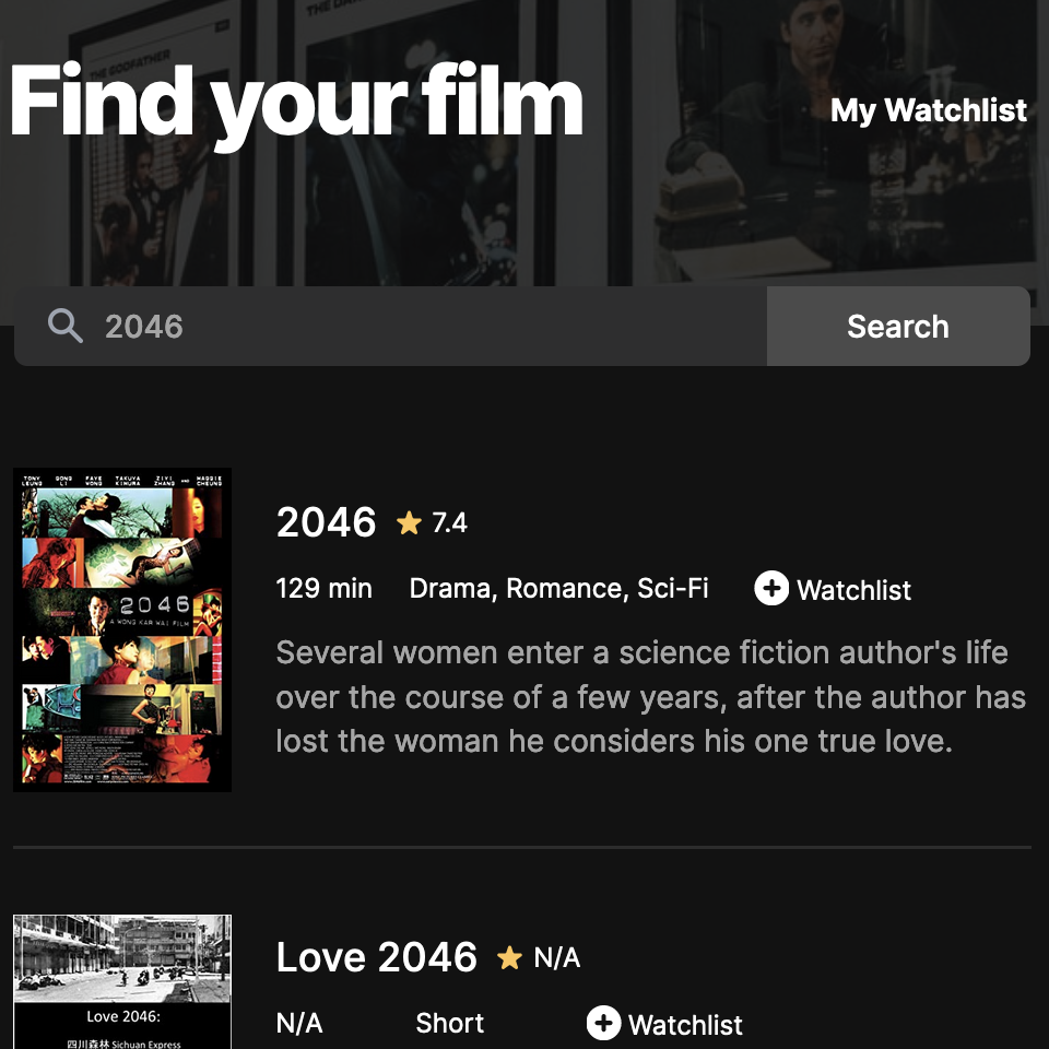 Movie Watchlist