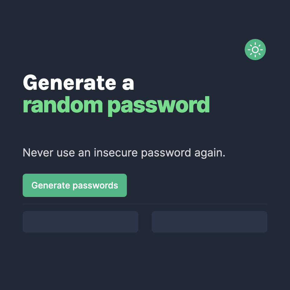 Password Generator